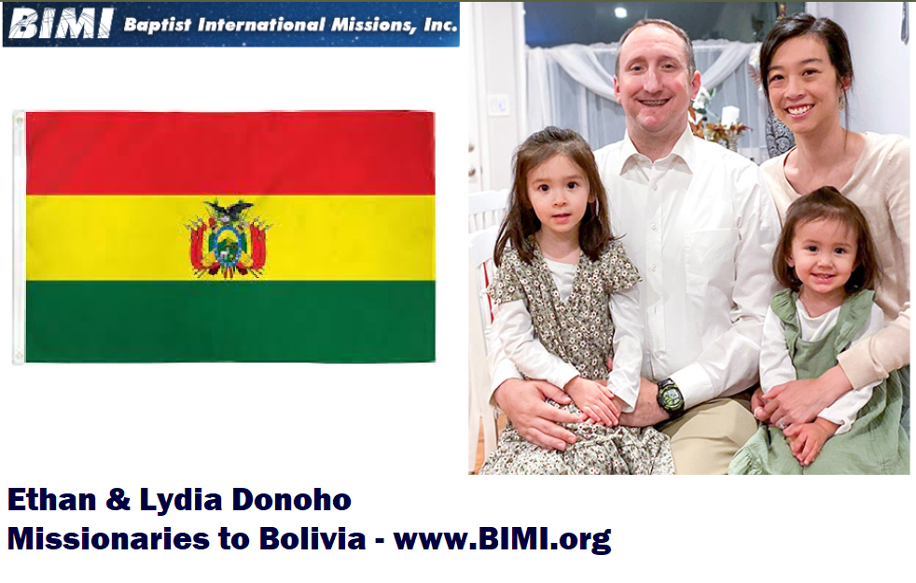 Donoho Family Missionaries to Bolivia